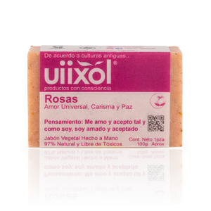 Jabón de Rosas 100g - Uiixol Productos con Conciencia