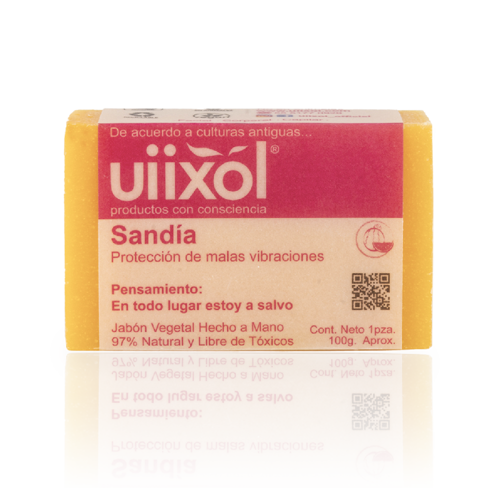 Jabón de Sandía 100g - Uiixol Productos con Conciencia