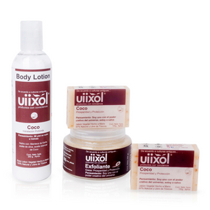 Paquete 2 jabones 1 body lotion y 1 exfoliante - Uiixol Productos con Conciencia