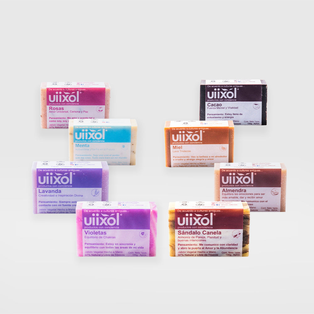 Paquete  9 Jabones Surtidos - Uiixol Productos con Conciencia