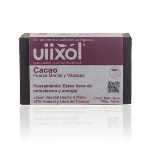 Jabón de Cacao 100g - Uiixol Productos con Conciencia