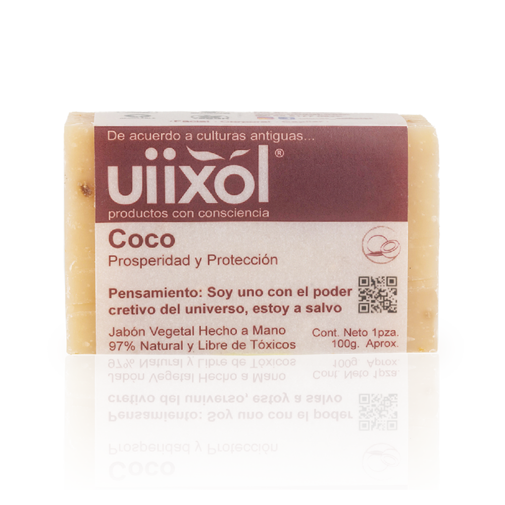 Jabón de Coco 100g - Uiixol Productos con Conciencia