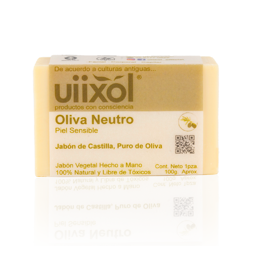 Jabón de Oliva Neutro 100g - Uiixol Productos con Conciencia