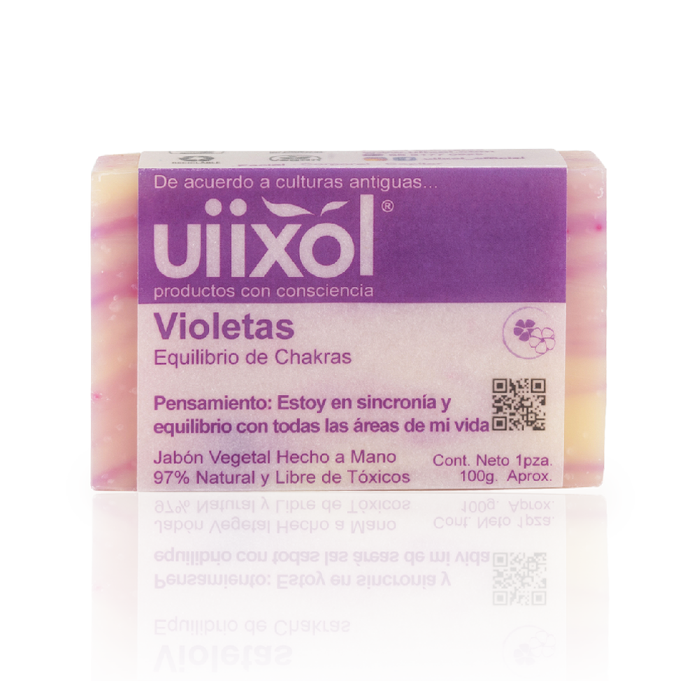 Jabón de Violetas 100g - Uiixol Productos con Conciencia