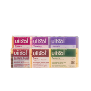 Paquete 6 Jabones Surtidos - Uiixol Productos con Conciencia