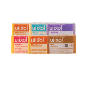 Paquete 6 Jabones Surtidos - Uiixol Productos con Conciencia