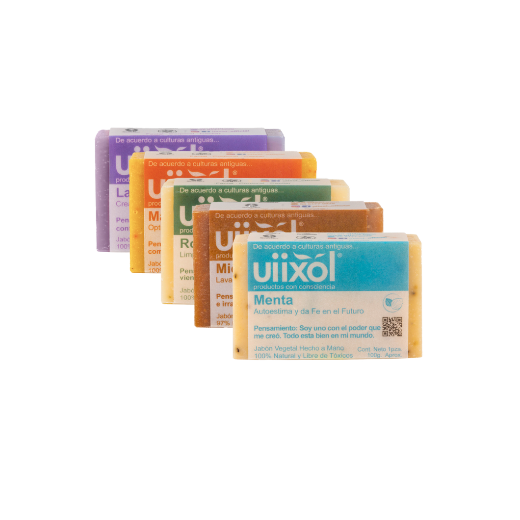 Paquete 5 Jabones - Uiixol Productos con Conciencia