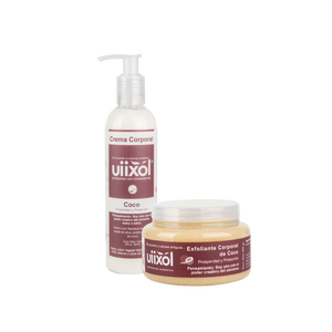 Paquete  1 Crema corporal y 1 exfoliante - Uiixol Productos con Conciencia